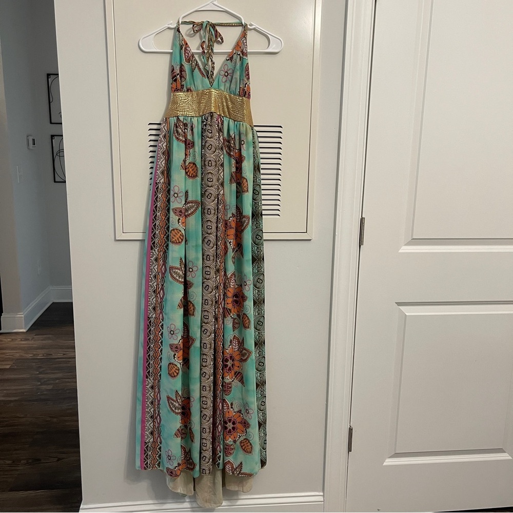 Y2K Tricia Fix Bohemian Halter Neck Maxi Dresses - Picture 2 of 9
